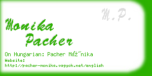 monika pacher business card